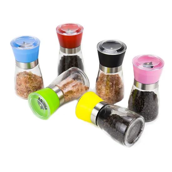 Moulin à sel et à poivre en acier inoxydable, 160 ml, personnalisé, vente en gros
