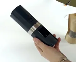 Ensemble de moulin à épices électrique amélioré, salière et poivrière en plastique à piles pour restaurant