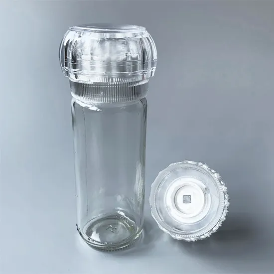 Moulin à sel et à poivre en céramique de camping 100 ml, bouteille de moulin à sel de l'Himalaya
