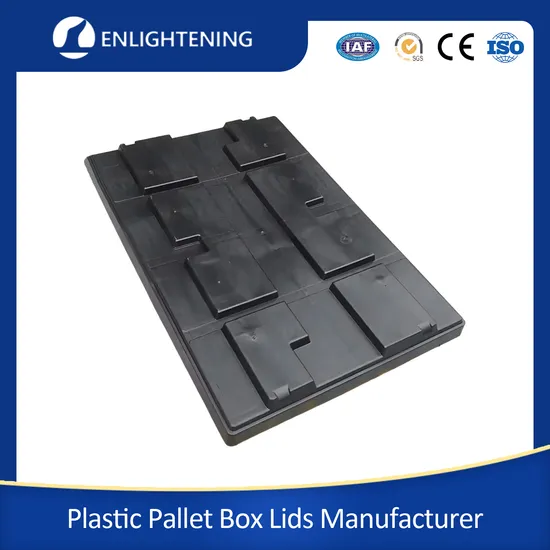 Conteneur de stockage en plastique perforé robuste et personnalisé, pliable et pliable, pour grande palette, boîte d'expédition en carton