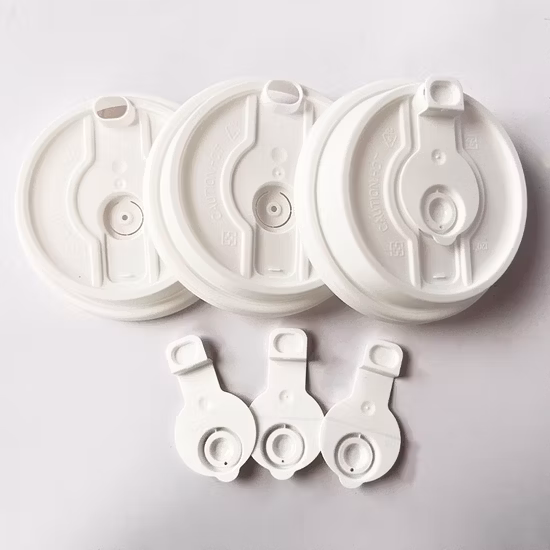 Couvercle en plastique jetable anti-fuite pour tasse à café, vente directe d'usine, couvercle multifonction en PP, 90 mm