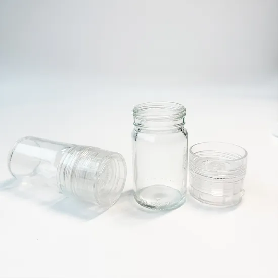 Moulin à épices transparent pour cuisine, distributeur d'assaisonnement en verre, pot de sel et de poivre
