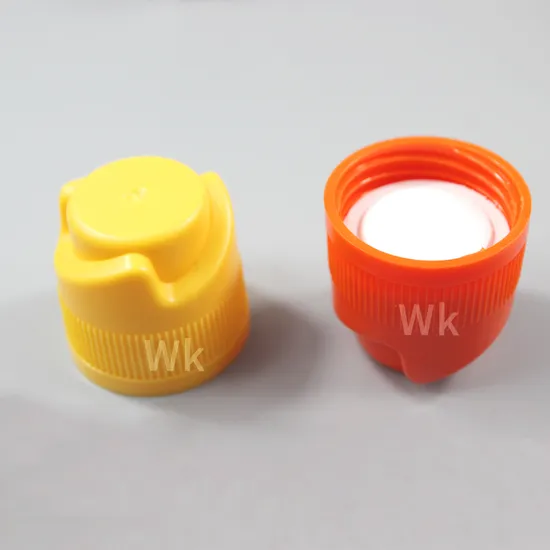 Bouchon de bouteille en plastique de 30 mm, vente à chaud, créatif, pour boisson, poudre de fruits, couvercle de bouteille en poudre pressée