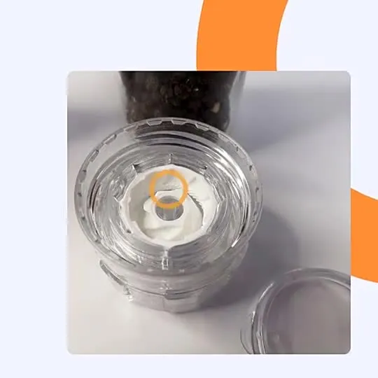 Ensemble de moulins à sel et à poivre en verre et plastique de 100 ml, prix de gros bon marché